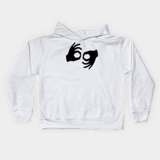 hearing impaired Kids Hoodie